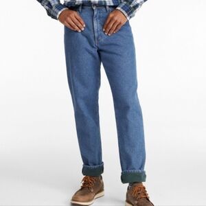 L.L. Bean Men's Double L Jeans, Classic Fit, Fleece-Lined